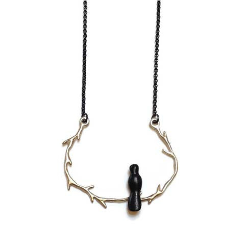 Chee-Me-No Jewelry - Twig and Bird Necklace