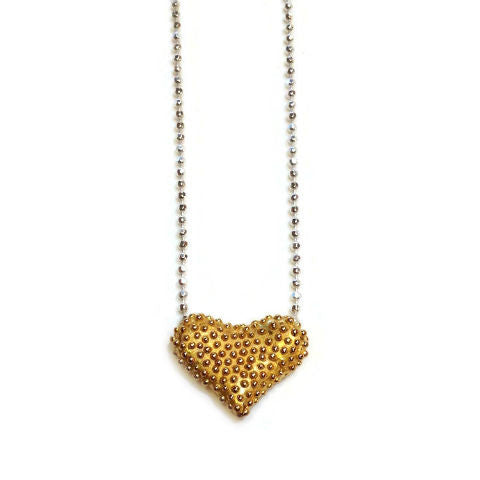 Joanna Lovett Jewelry - Floating Heart Necklace in Gold