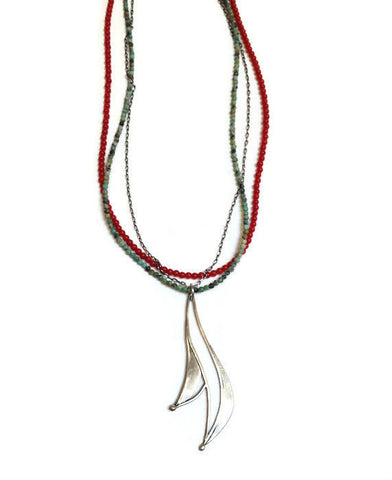 Julia Britell Jewelry - Petal Drop Necklace
