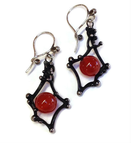 Katia Olivova Jewelry - Carnelian Earrings