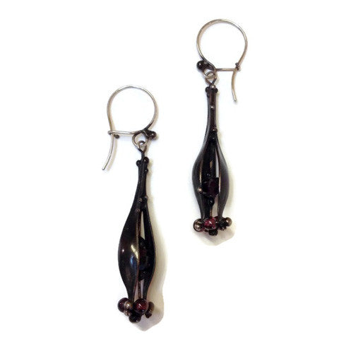 Katia Olivova Jewelry - Garnet Drop Earrings