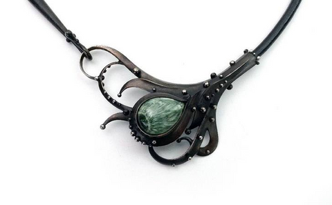 Katia Olivova Jewelry - Seraphinite Pendant