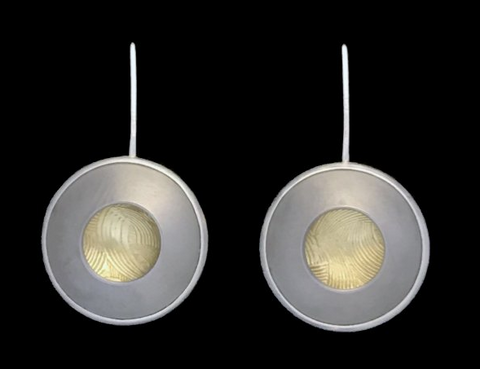 Kenneth Pillsworth Jewelry - Strata Earrings in Brass