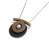 Mar Jewelry - Circular Silver Pendant with Pearl