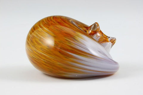 Nunwell Glass - Sleeping Cat Paperweights