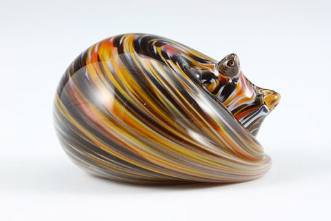 Nunwell Glass - Sleeping Cat Paperweights