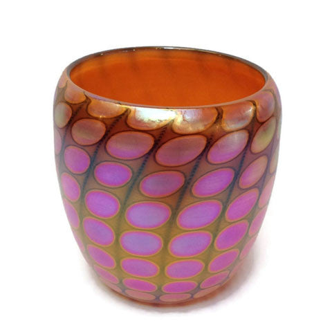 Philabaum Glass - Nutty Bowl in Tangerine