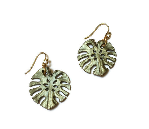 Michael Michaud - Monstera Earrings