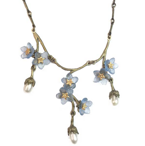 Silver Seasons by Michael Michaud - Forget Me Not Triple Drop Necklace