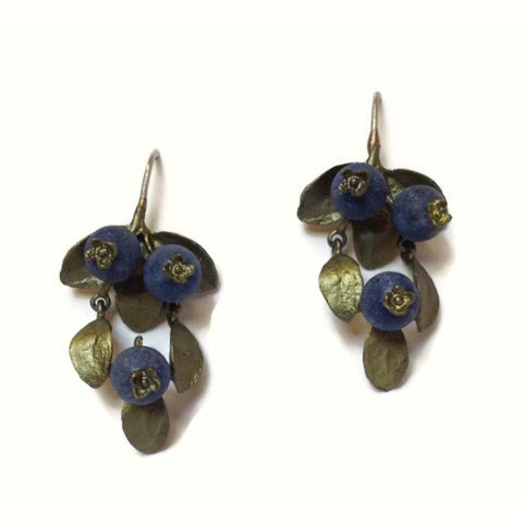 Silver Seasons - Michael Michaud - Blueberry Wire Drop Earrings