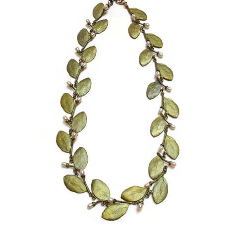 Silver Seasons - Michael Michaud - Myrtle Leaf Necklace