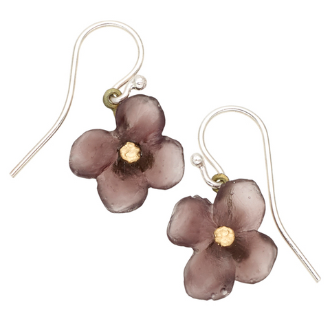 Silver Seasons by Michael Michaud - Wood of Life Flower Earrings