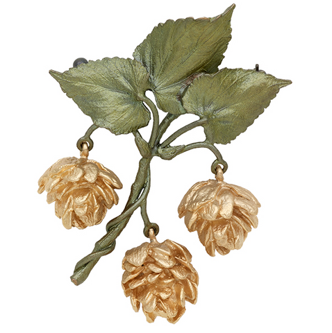 Silver Seasons by Michael Michaud - Hops Pin