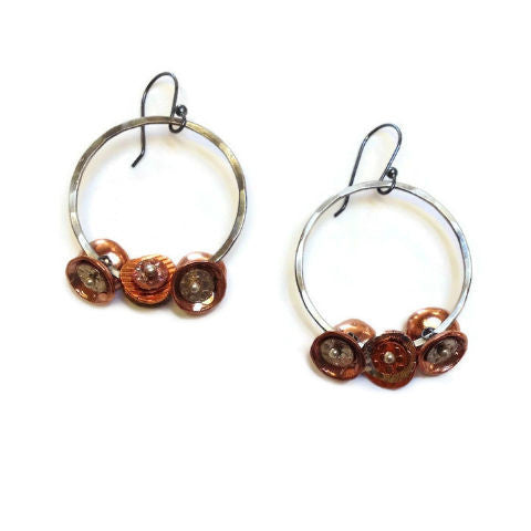 Silver Song Jewelry - Roller Pebble Earrings