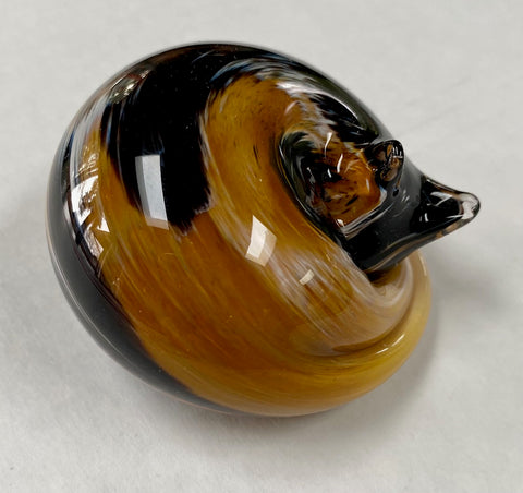 Nunwell Glass - Sleeping Cat Paperweights