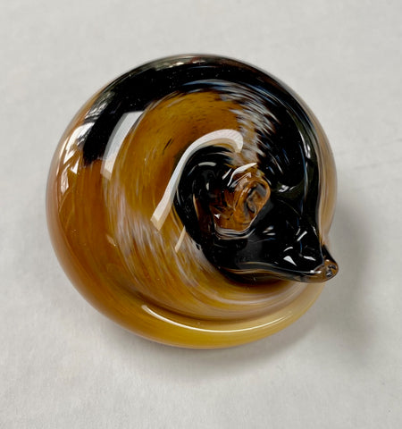 Nunwell Glass - Sleeping Cat Paperweights