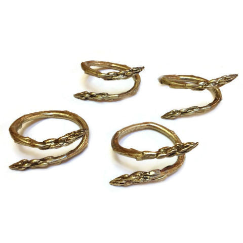 Michael Michaud - Table Art - Asparagus Napkin Rings
