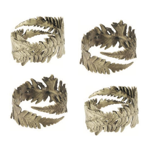 Table Art by Michael Michaud - Fern Napkin Ring Set
