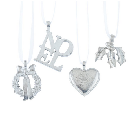 Vilmain by Danforth Pewter - Deck the Halls Ornament Set