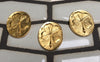 Vilmain Pewter - 4 Leaf Clover Golden Pocket Charm