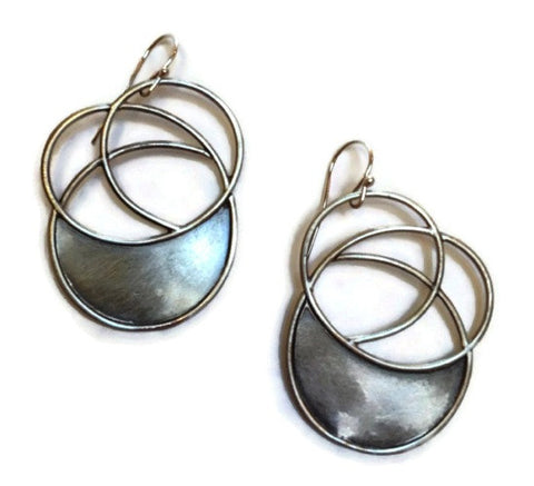 Julia Britell Jewelry - Flat Spiral Earrings