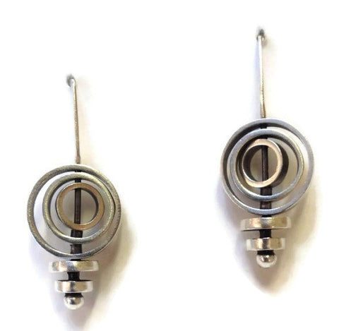 Kenneth Pillsworth Jewelry - Large Spinner Earrings