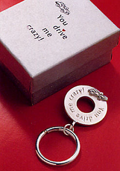 Vilmain Pewter - You Drive Me Crazy Key Ring