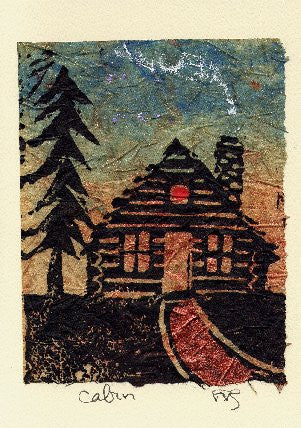 Salmonberry Studio - Cabin Note Card