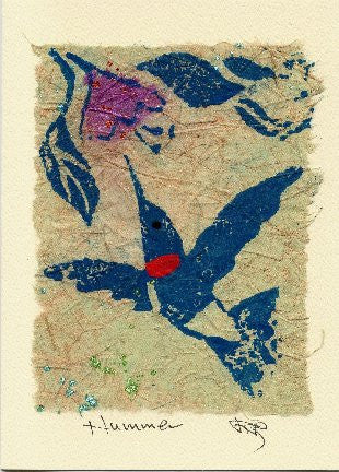 Salmonberry Studio - Hummer Note Card