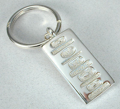 Vilmain Pewter - Code Key Ring in Sterling Silver