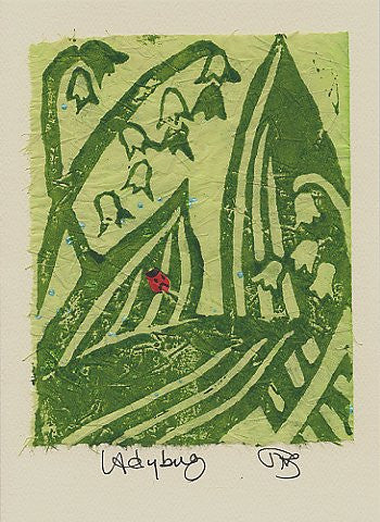 Salmonberry Studio - Ladybug Note Card