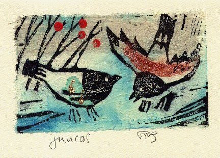 Salmonberry Studio - Juncos Note Card