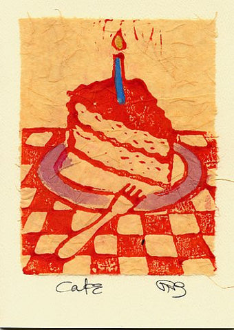 Salmonberry Studio - Cake Note Card