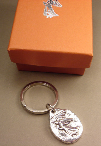 Vilmain by Danforth Pewter - Angel Key Ring