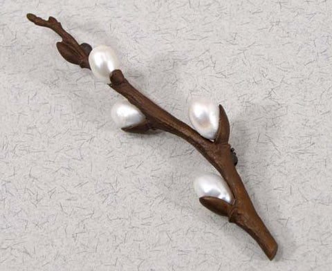 Silver Seasons - Michael Michaud - Pussy Willow Pin