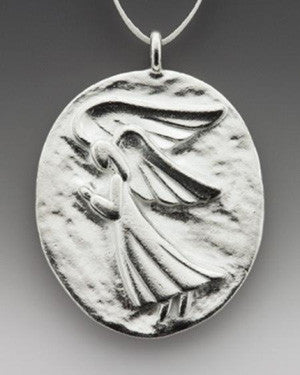 Vilmain by Danforth Pewter - Large Angel Ornament