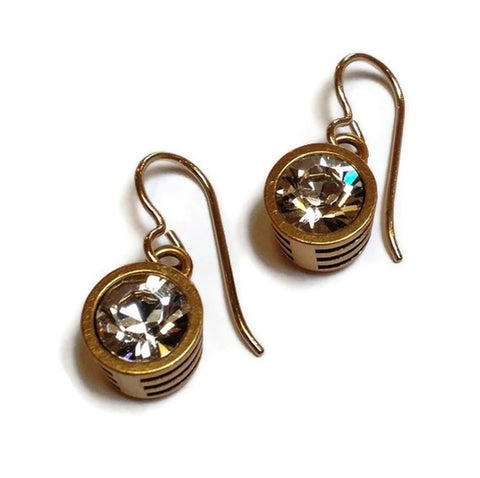 Patricia Locke Jewelry - Slotted Classic Earrings in Crystal