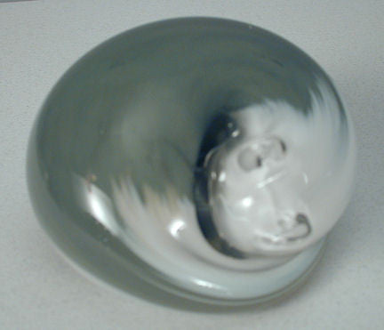 Nunwell Glass - Sleeping Cat Paperweights
