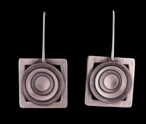 Kenneth Pillsworth Jewelry - Framed Round Earrings