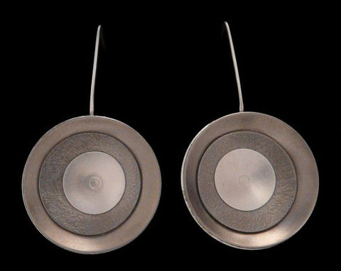 Kenneth Pillsworth Jewelry - Large Concave Earrings