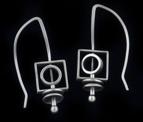 Kenneth Pillsworth Jewelry - Sterling Spinners Earrings