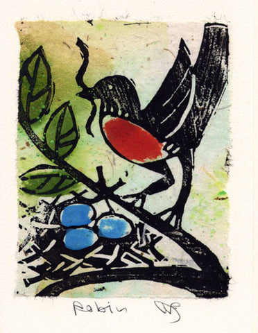Salmonberry Studio - Robin Note Card