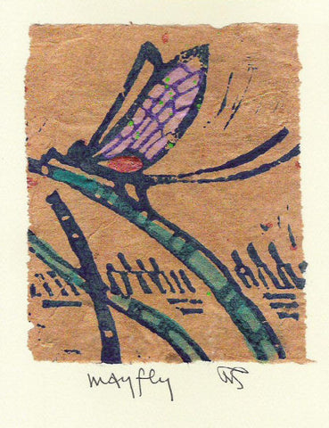 Salmonberry Studio - Mayfly Note Card
