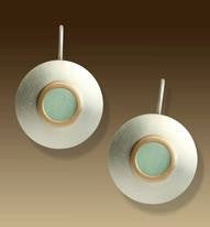 Mar Jewelry - Circular Sea Glass Earrings