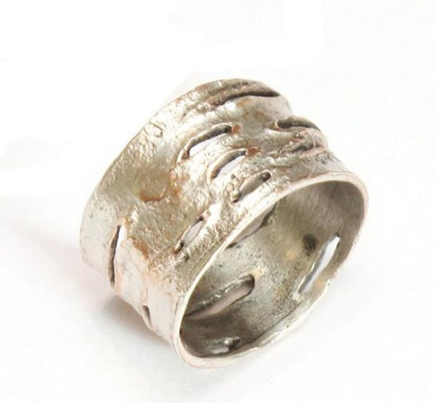 Silver Seasons - Michael Michaud - Birch Bark Medium Ring