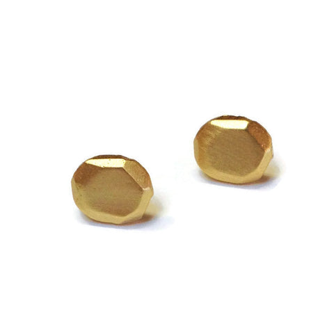 Julia Britell Jewelry - Gold Nugget Post Earrings