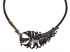 Katia Olivova Jewelry - Garnet Feather Pendant