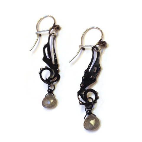 Katia Olivova Jewelry - Earrings with Labradorite