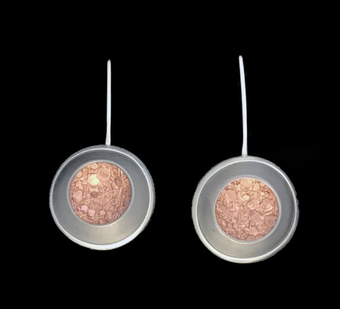 Kenneth Pillsworth Jewelry - Mini Strata Earrings in Copper