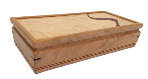 Mikutowski Woodworking - Cherry and Birds-eye Maple Sentinel Box